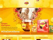 Tablet Screenshot of lipton.com.br