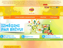 Tablet Screenshot of lipton.lv